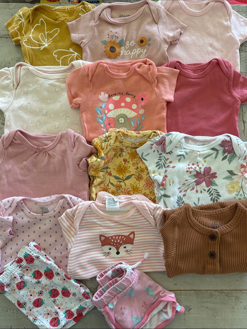 Carter’s Baby Girls 0-3 Months 14 Piece Capsule Wardrobe Bundle